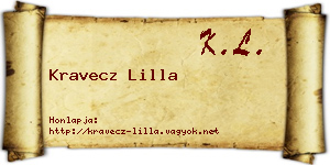 Kravecz Lilla névjegykártya